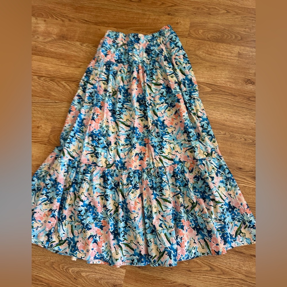 Abercrombie & Fitch Blue Floral Skirt XS